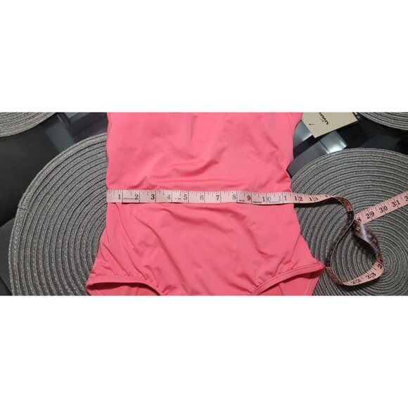 NIKE ESCENCIAL ONE PIECE SWIMSUIT WOMEN SEA CORAL PINK SMALL U-BACK - Picture 10 of 11